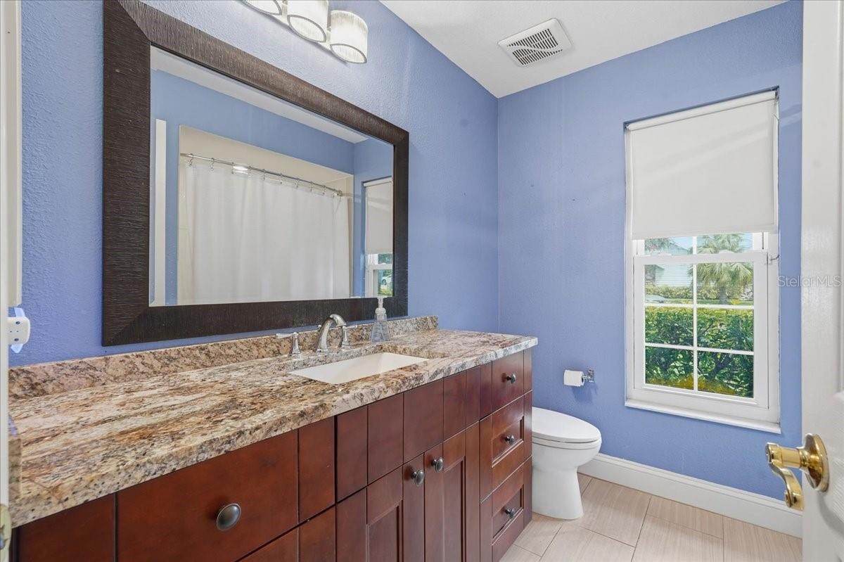 BEAUTIFULLY APPOINTED GUEST BATHROOM!