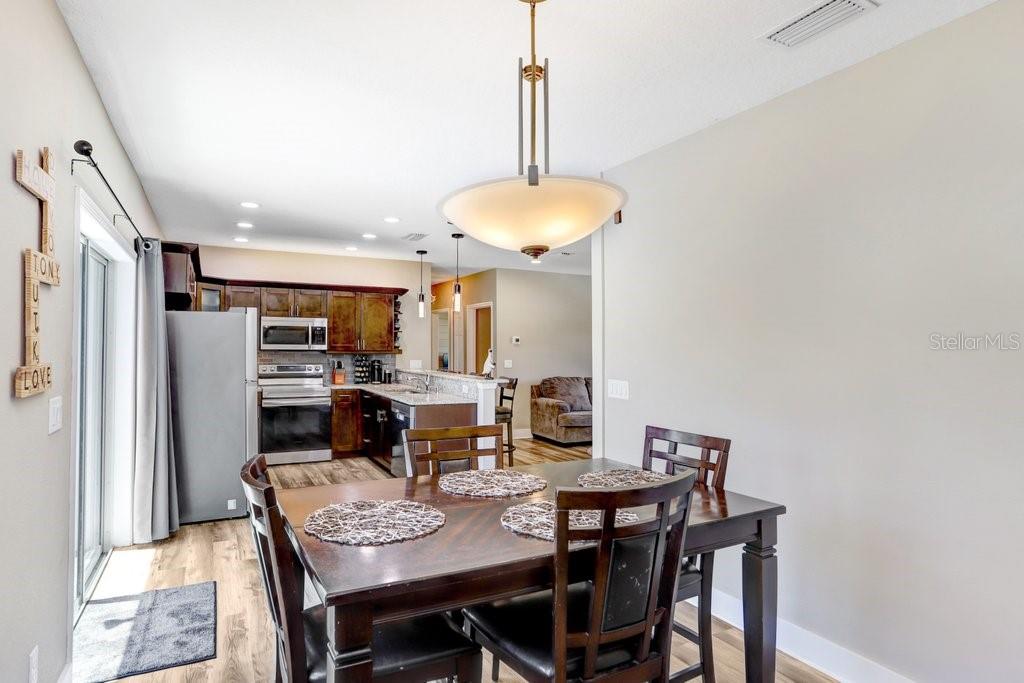 Dining area in kitchen