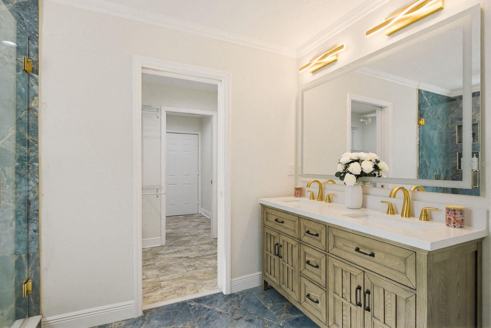 Primary bathroom double sink