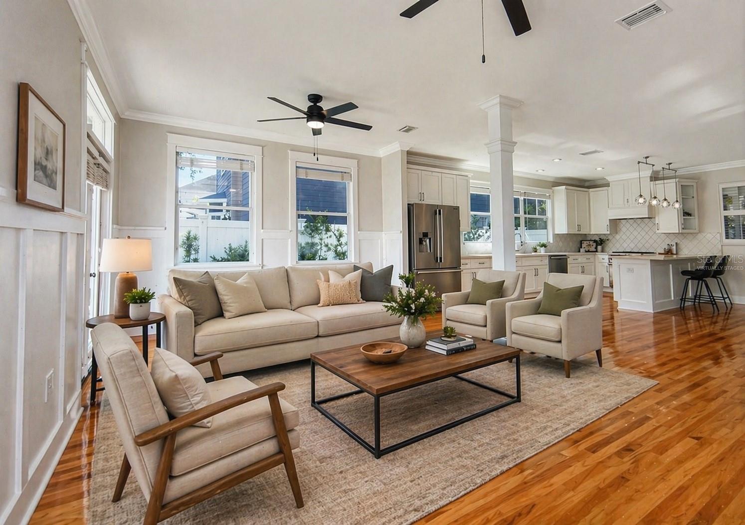 Living Room Virtually staged