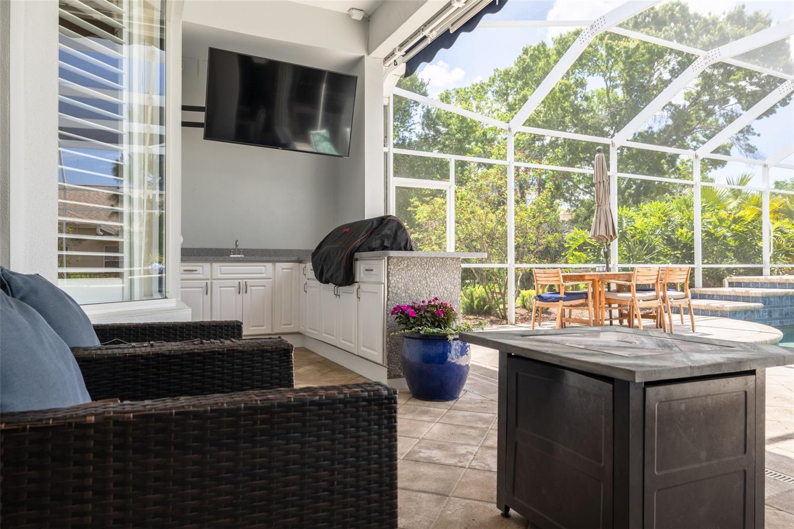 Perfect spot for watching the game!