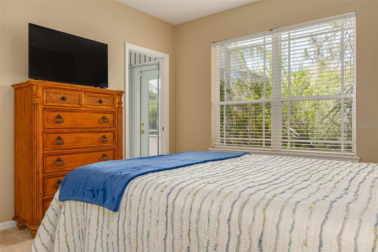 Rear bedroom has its own entrance to the pool bathroom