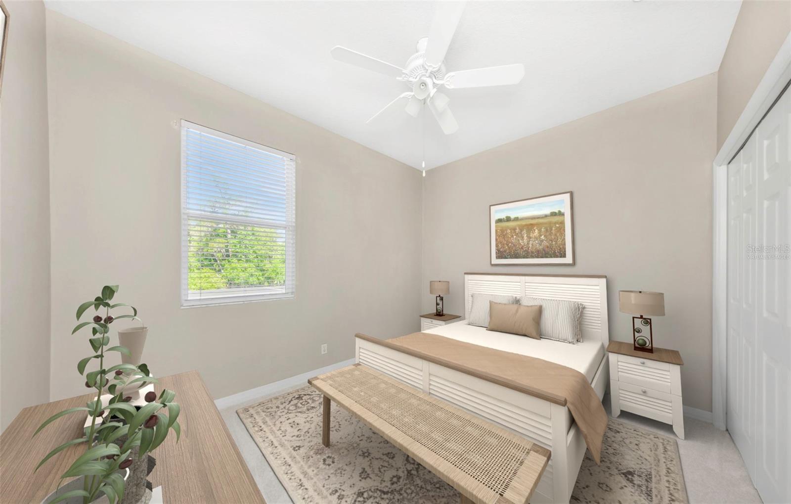Virtually Staged Bedroom 2