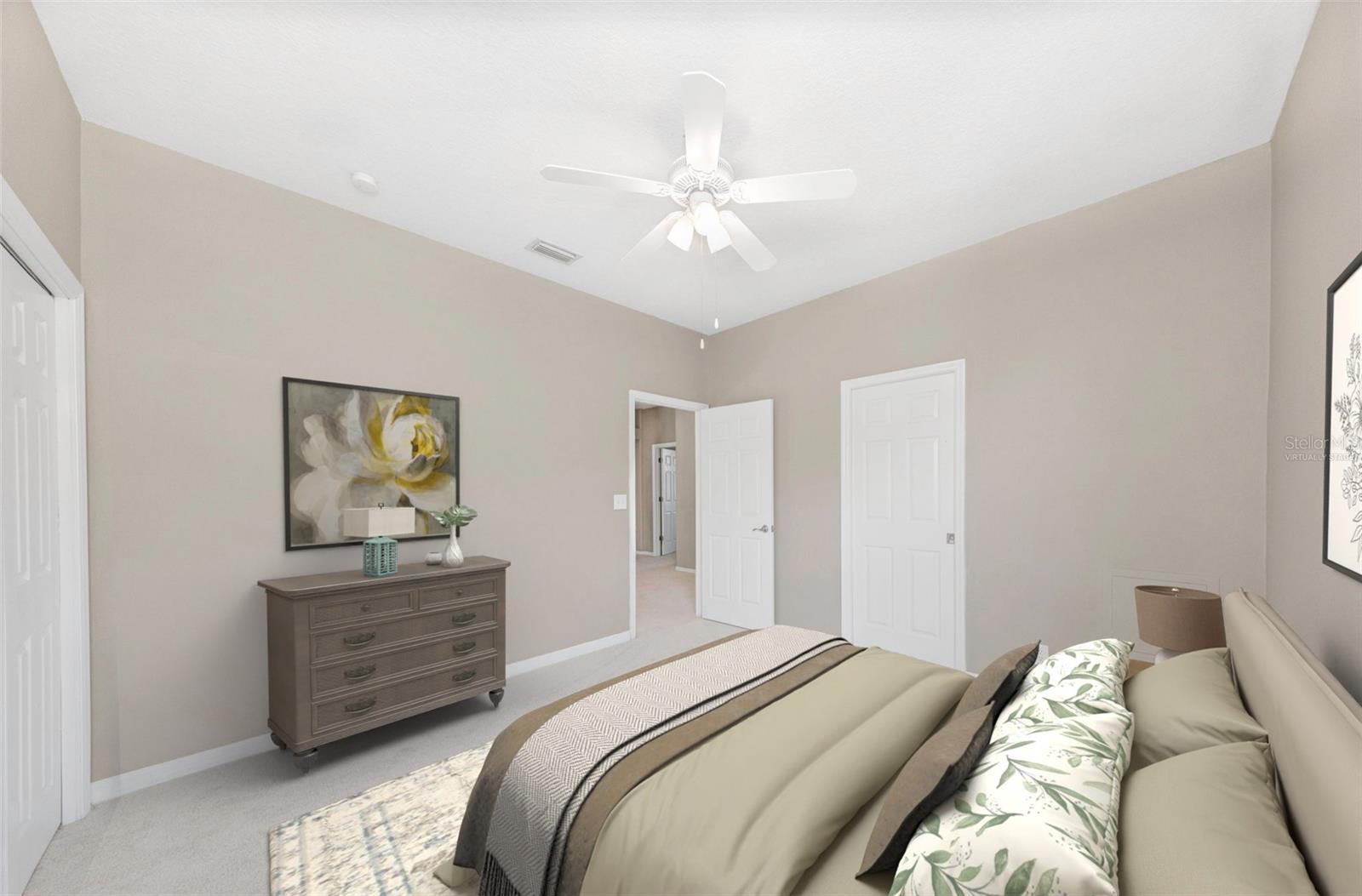 Virtually Staged Bedroom 4