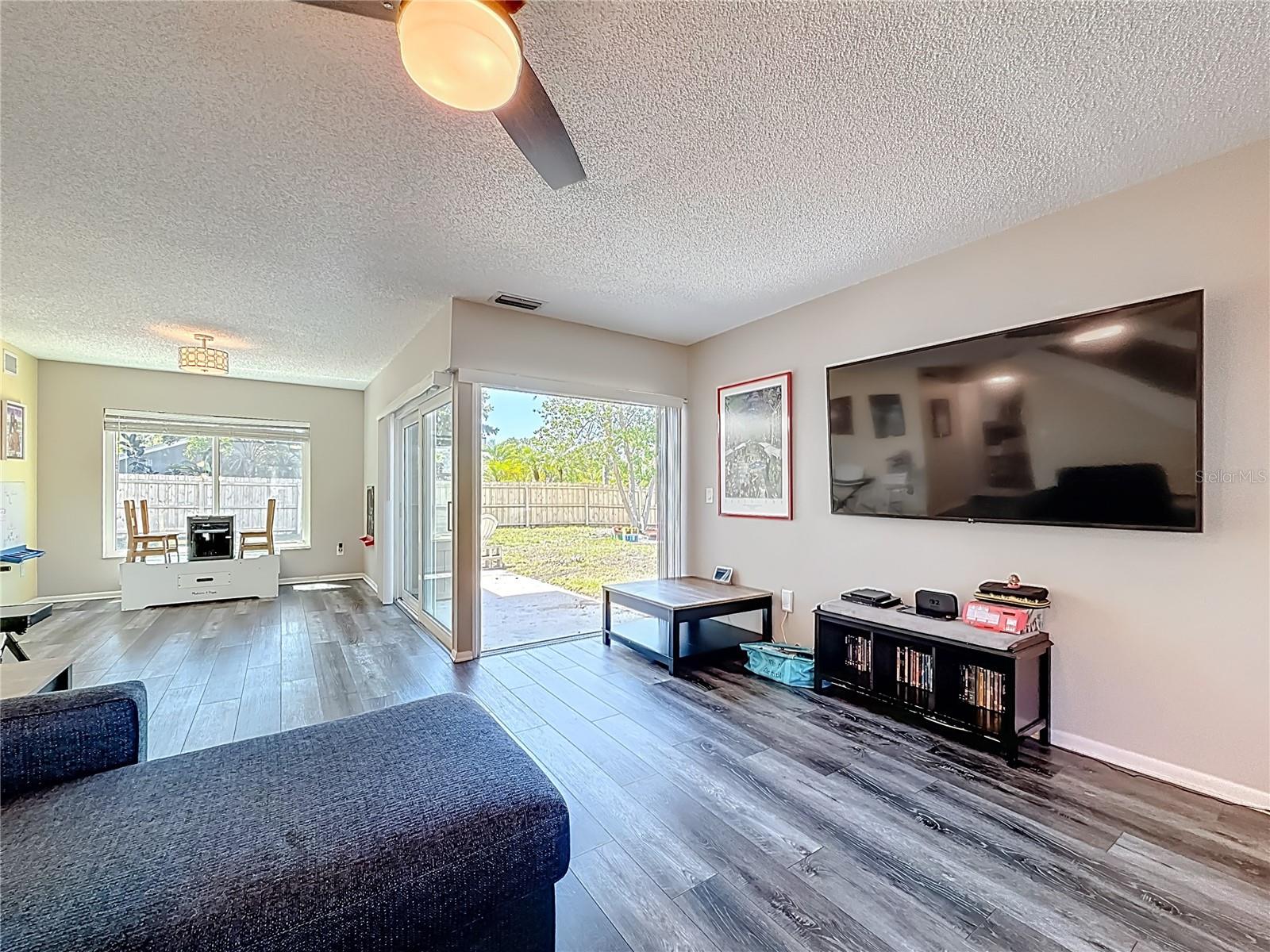 Living Room - Dining Room - Outdoor Living Space