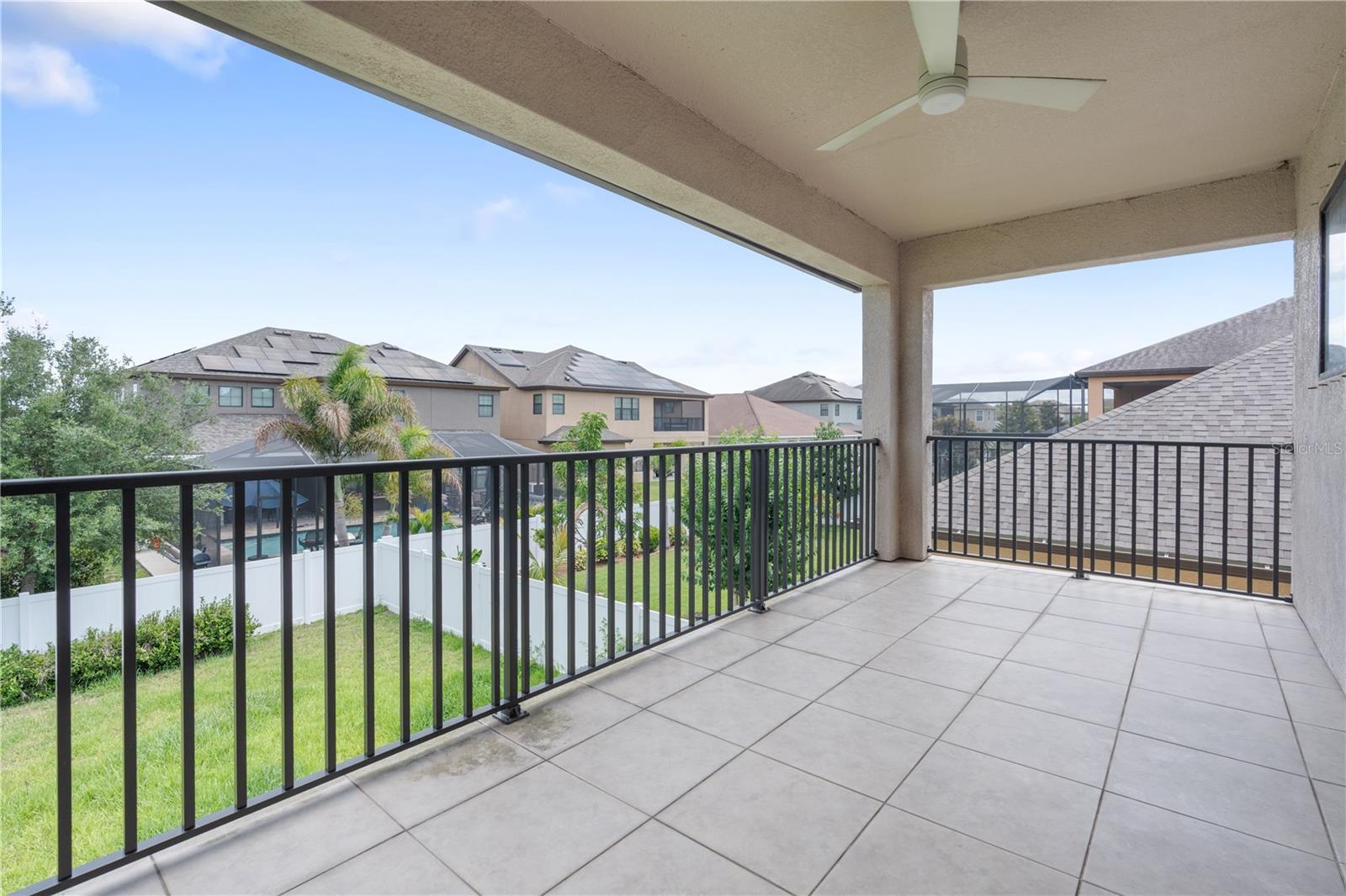upstairs balcony