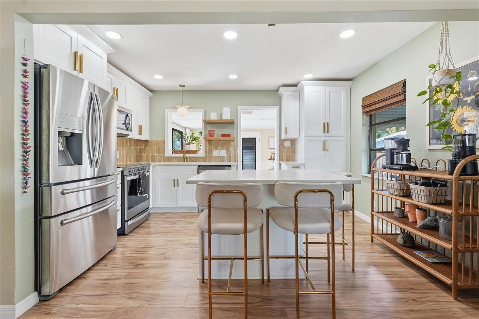 Updated kitchen with quartz countertops