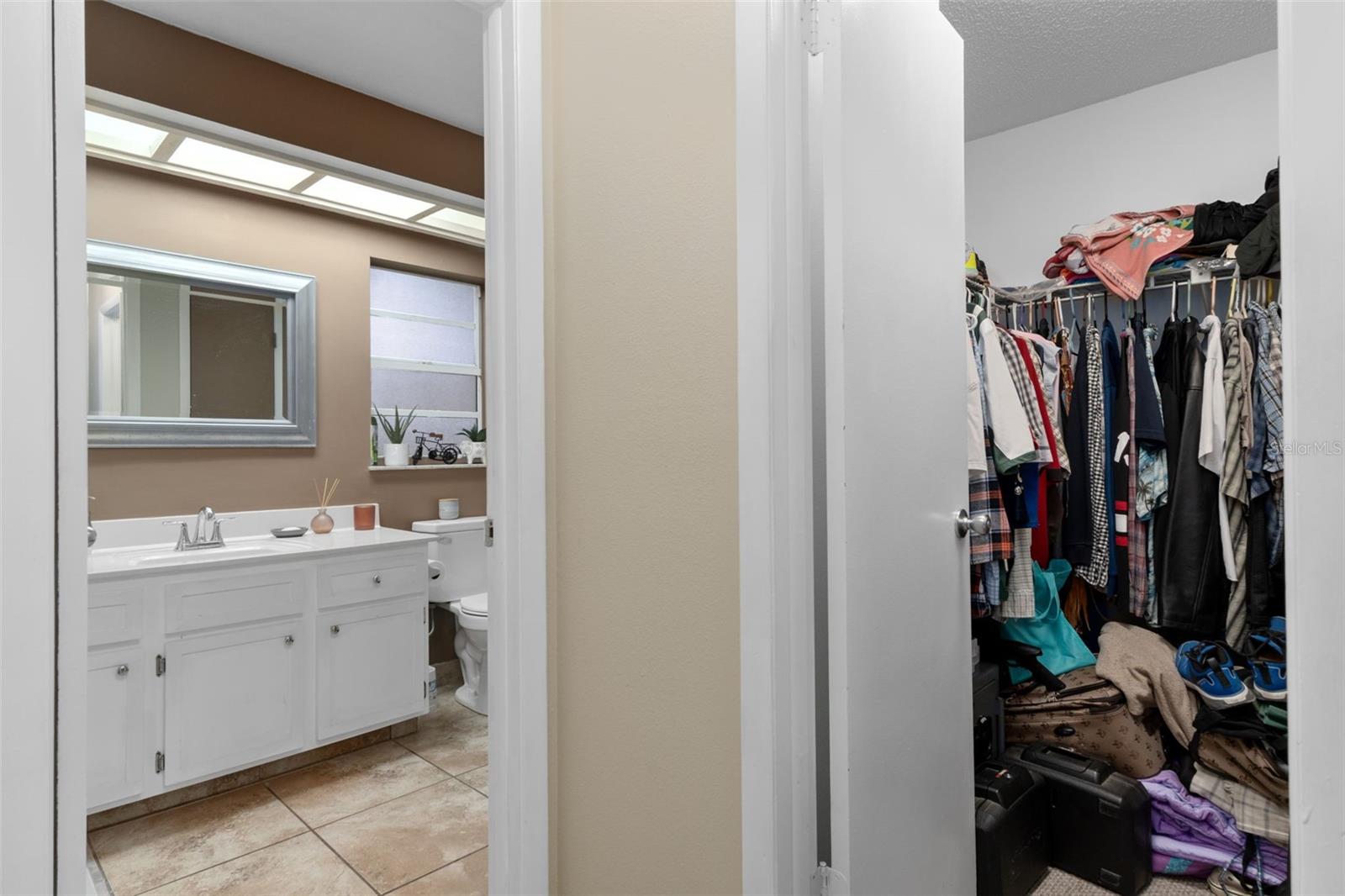 Master Bath and closet