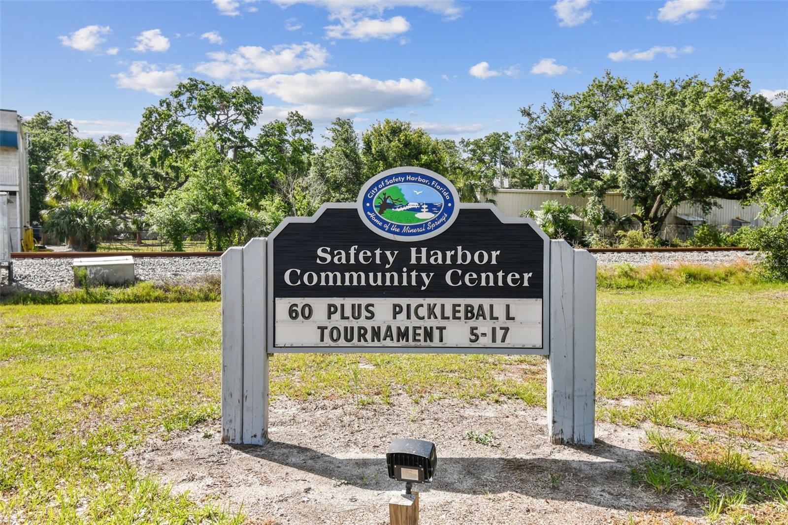 Walk to the Safety Harbor Recreation Center and Gymnasium