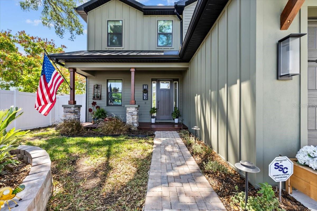 Walkway to front porch