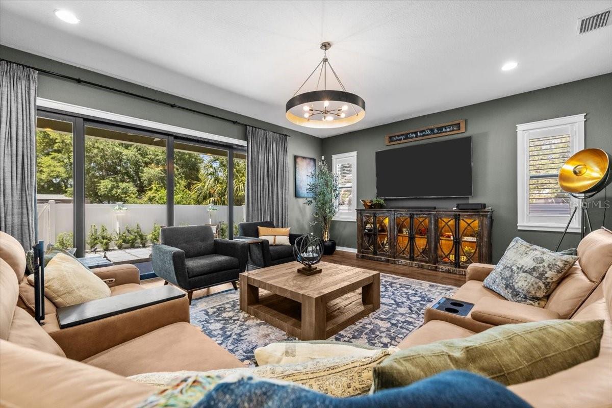living Room with Patio View