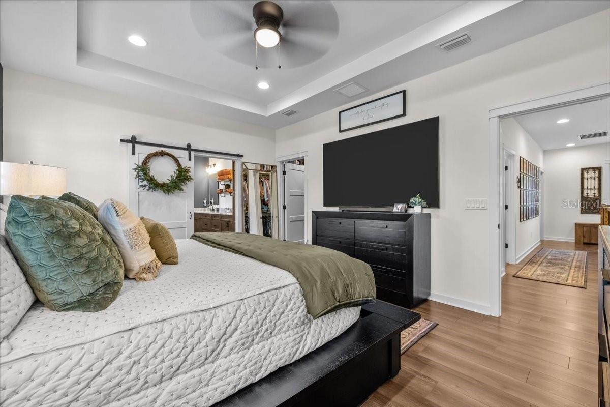 Primary Suite w/view of Closet and Ensuite