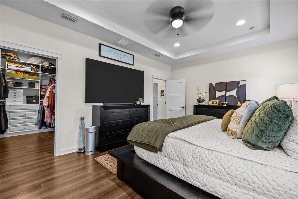 Primary suite with view of Custom Closet