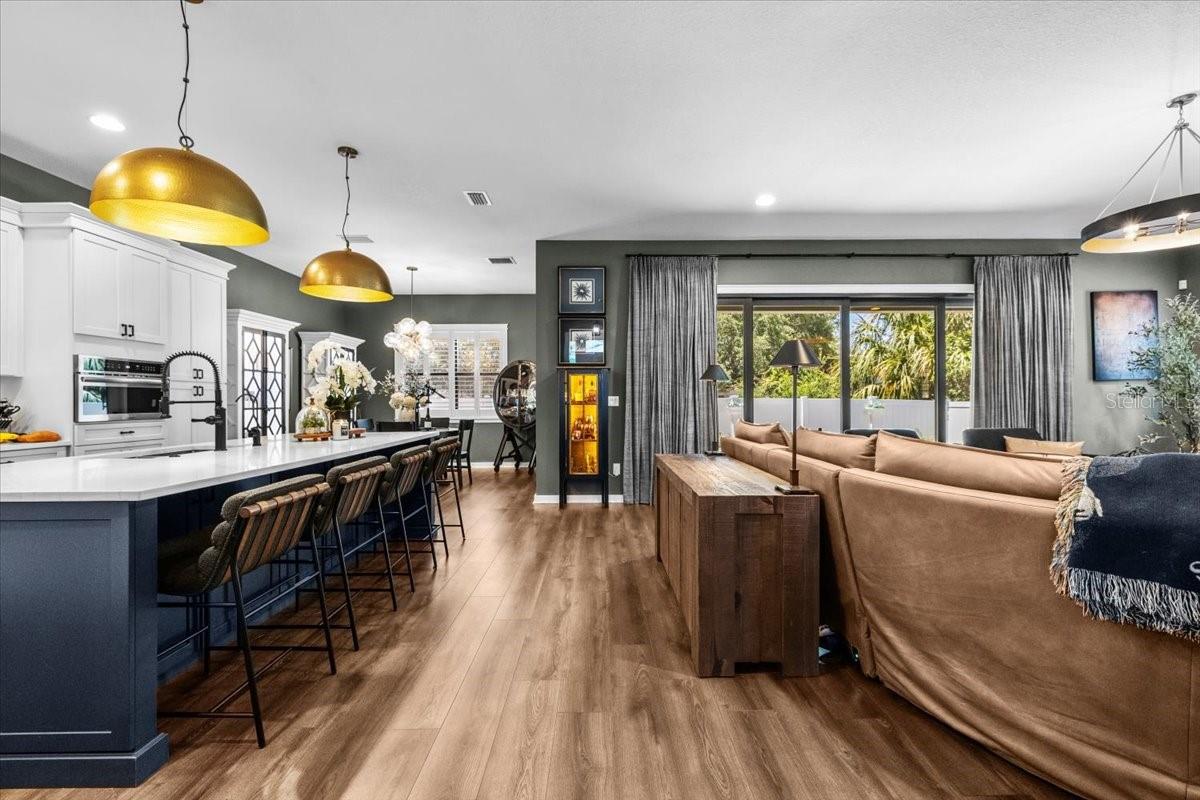 View from entry way/Open Concept