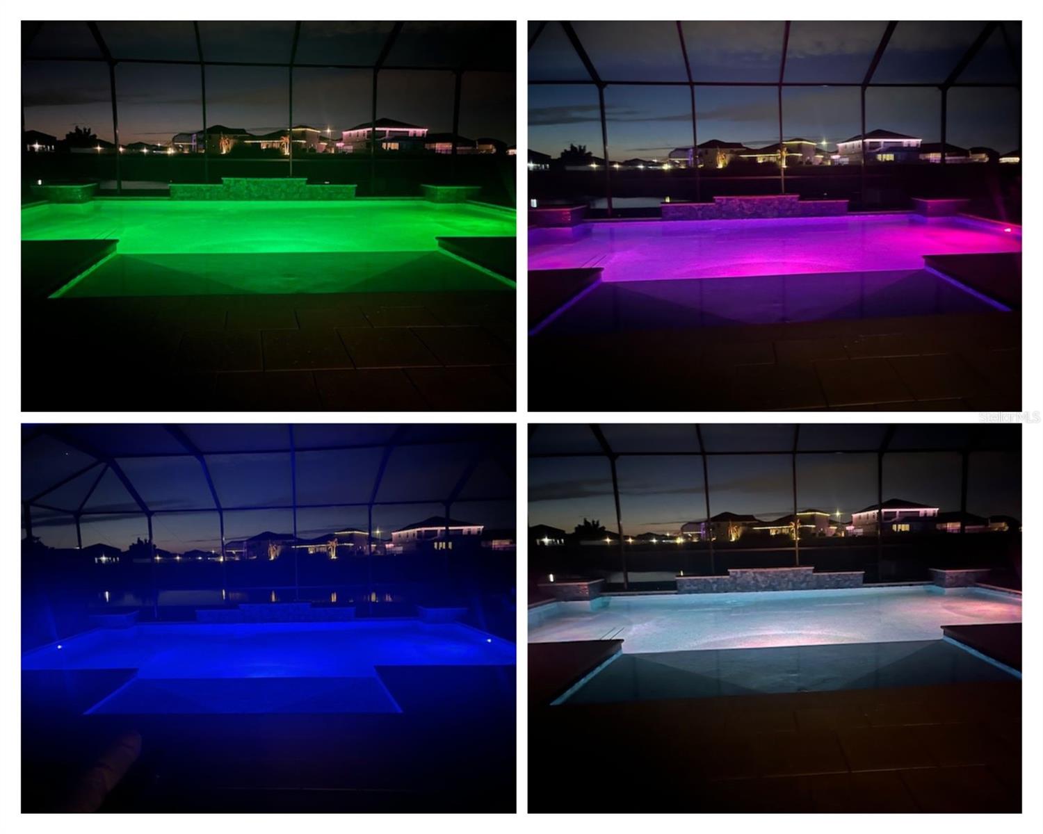 Pool light show