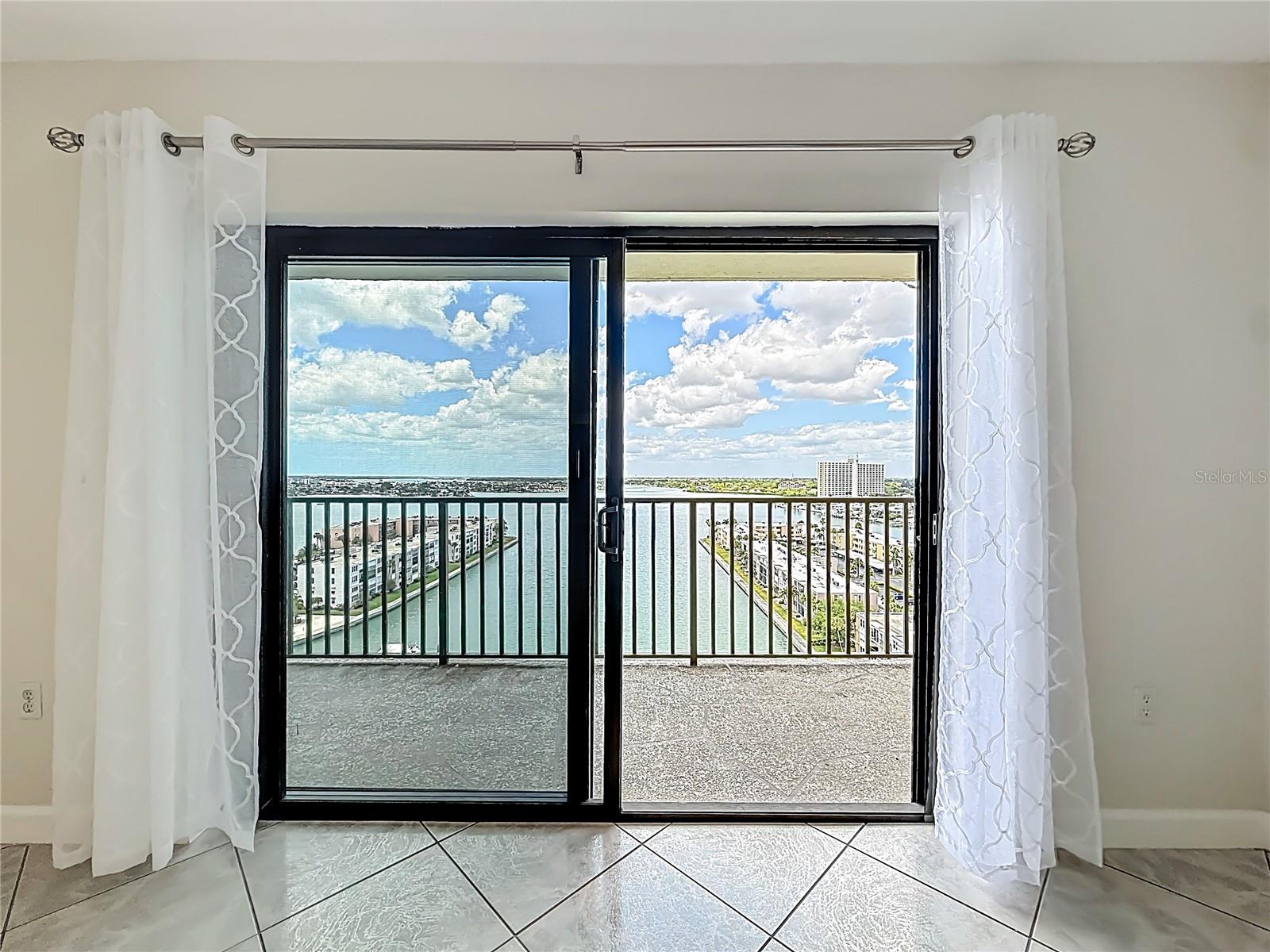 Magnificent water views from your condo looking out to the water