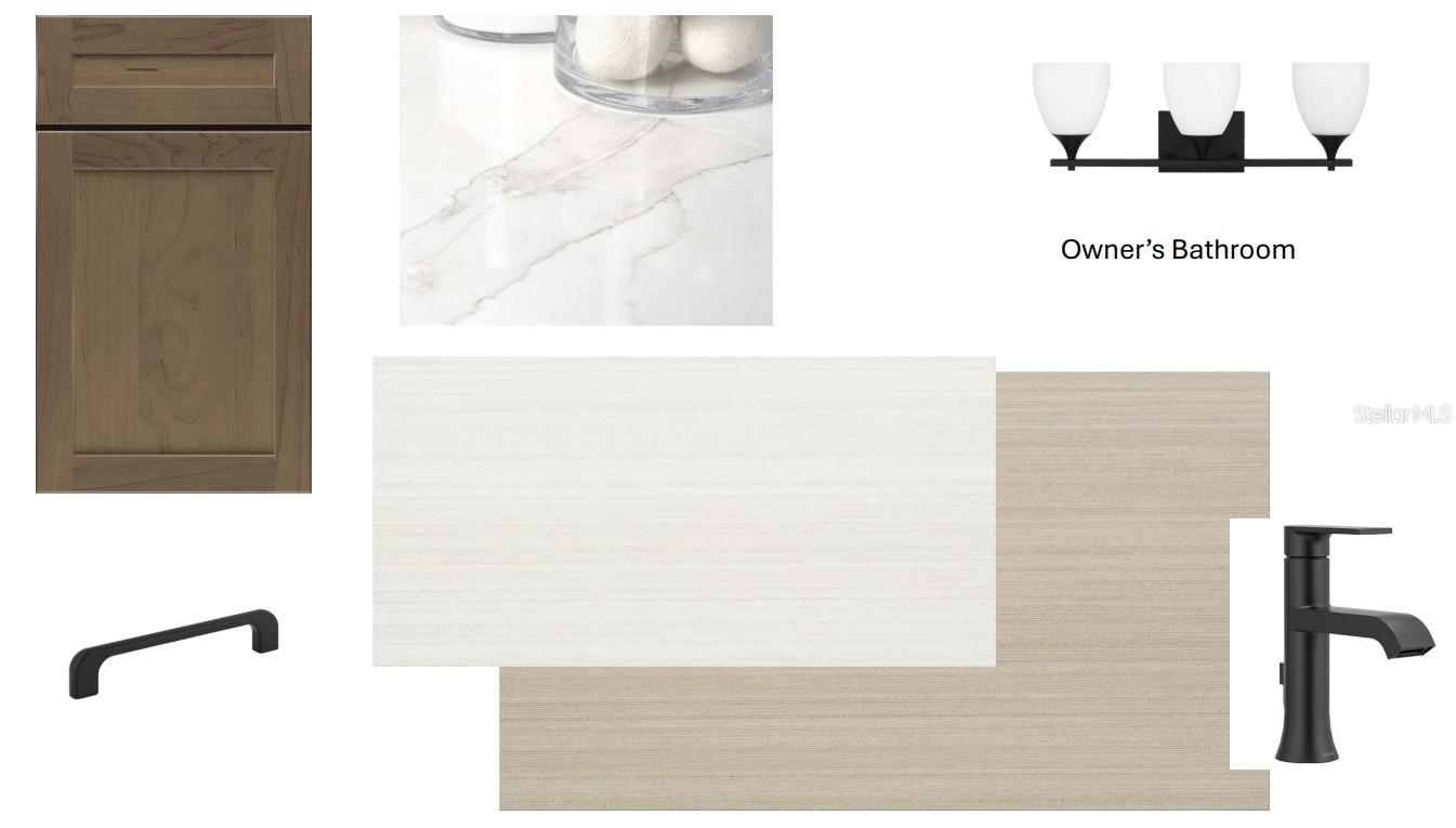 Owner's Bath Interior Design Selections