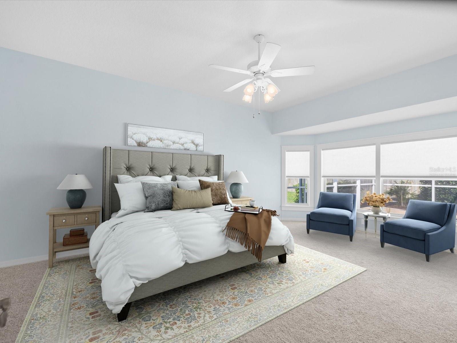 Virtually Staged Owners Suite