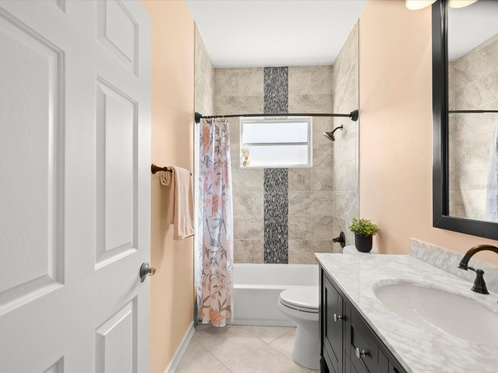 Bathroom 3 on separate hall with Bedroom 4