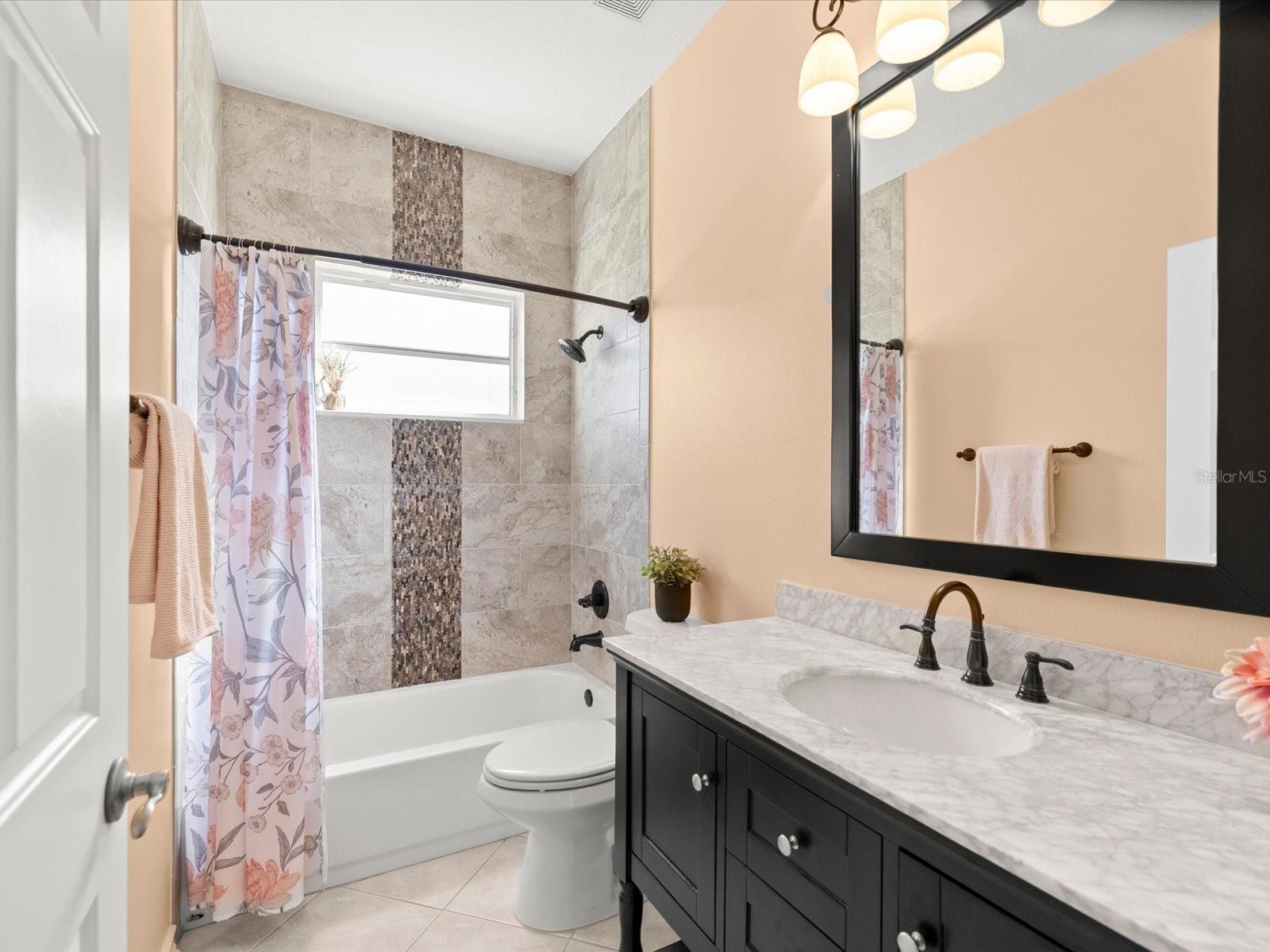 Bathroom 3 on separate hall with Bedroom 4