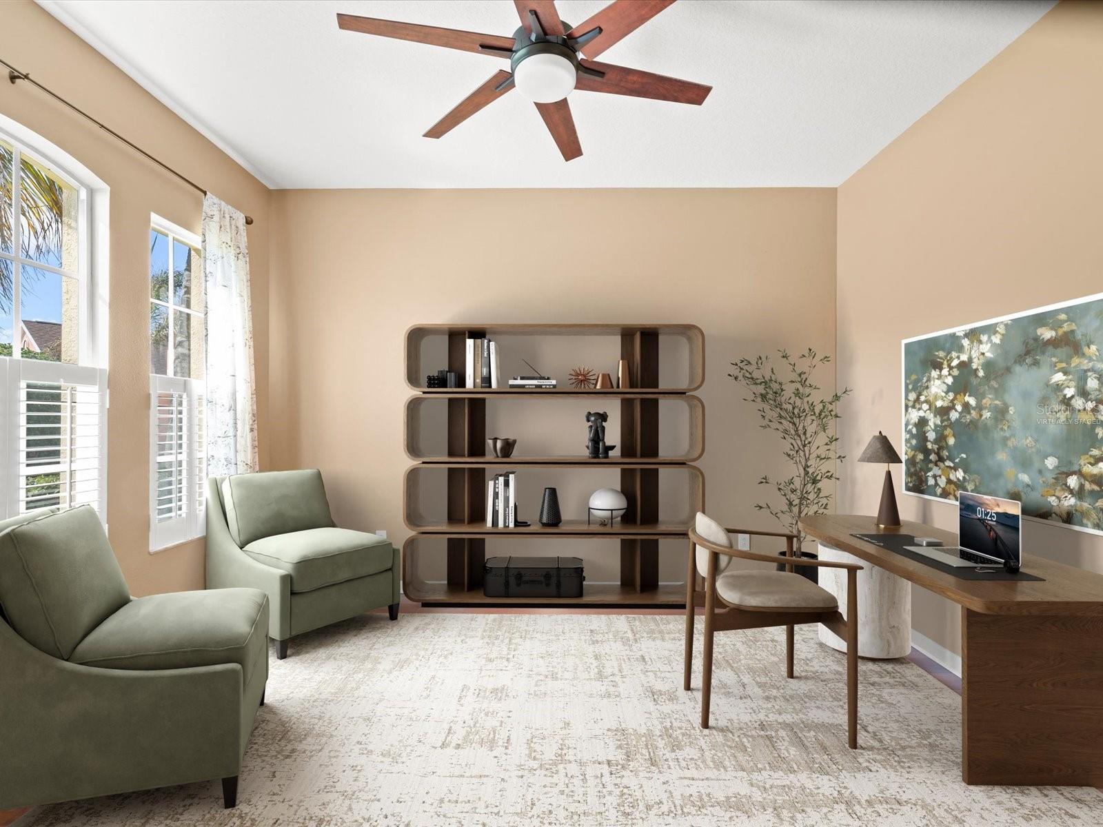 Virtually staged FLEX/Office space