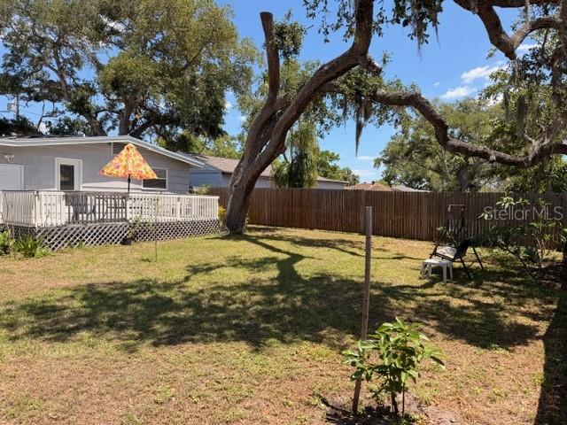 Nice size back yard.