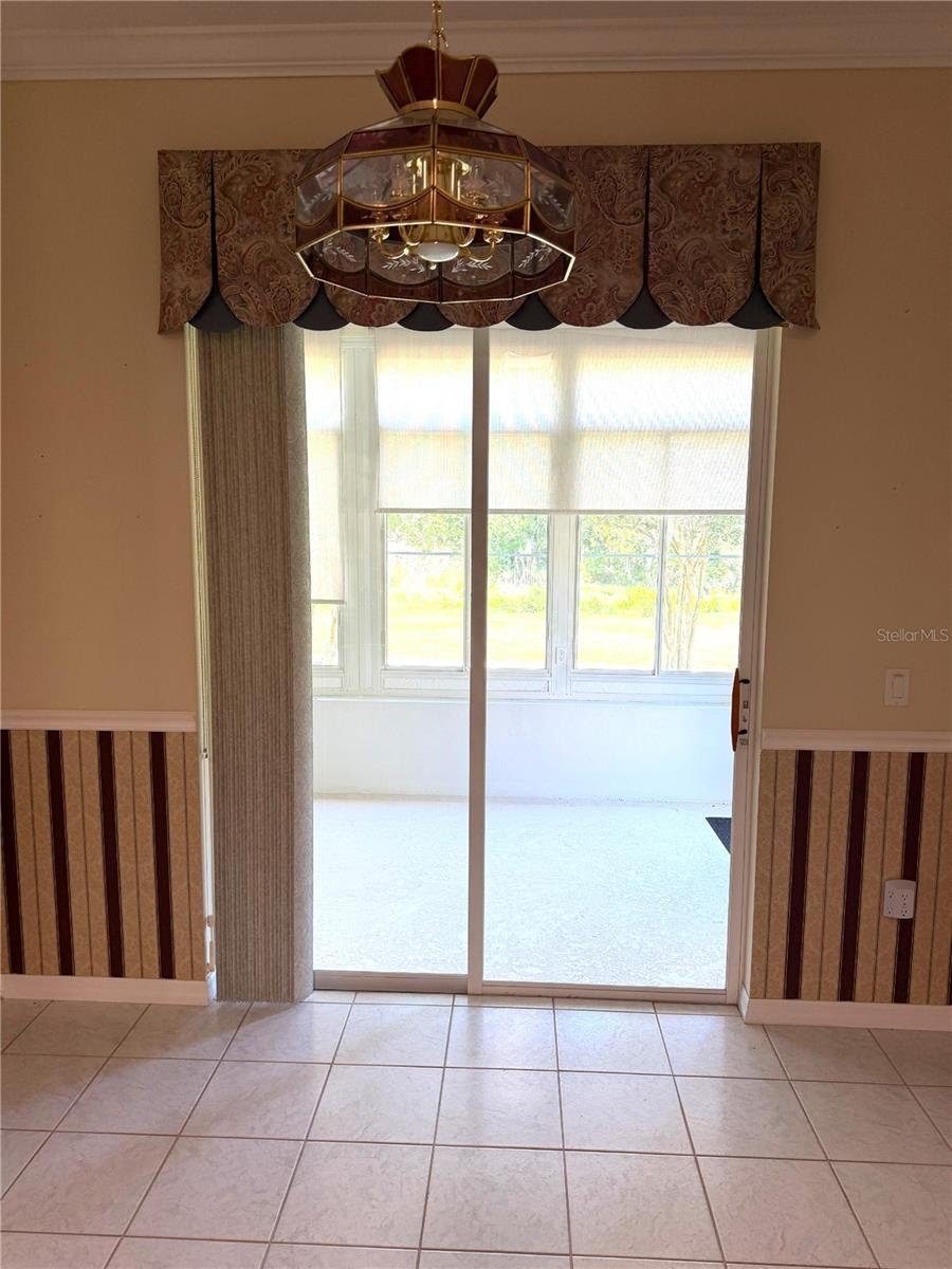 Sliders to back porch