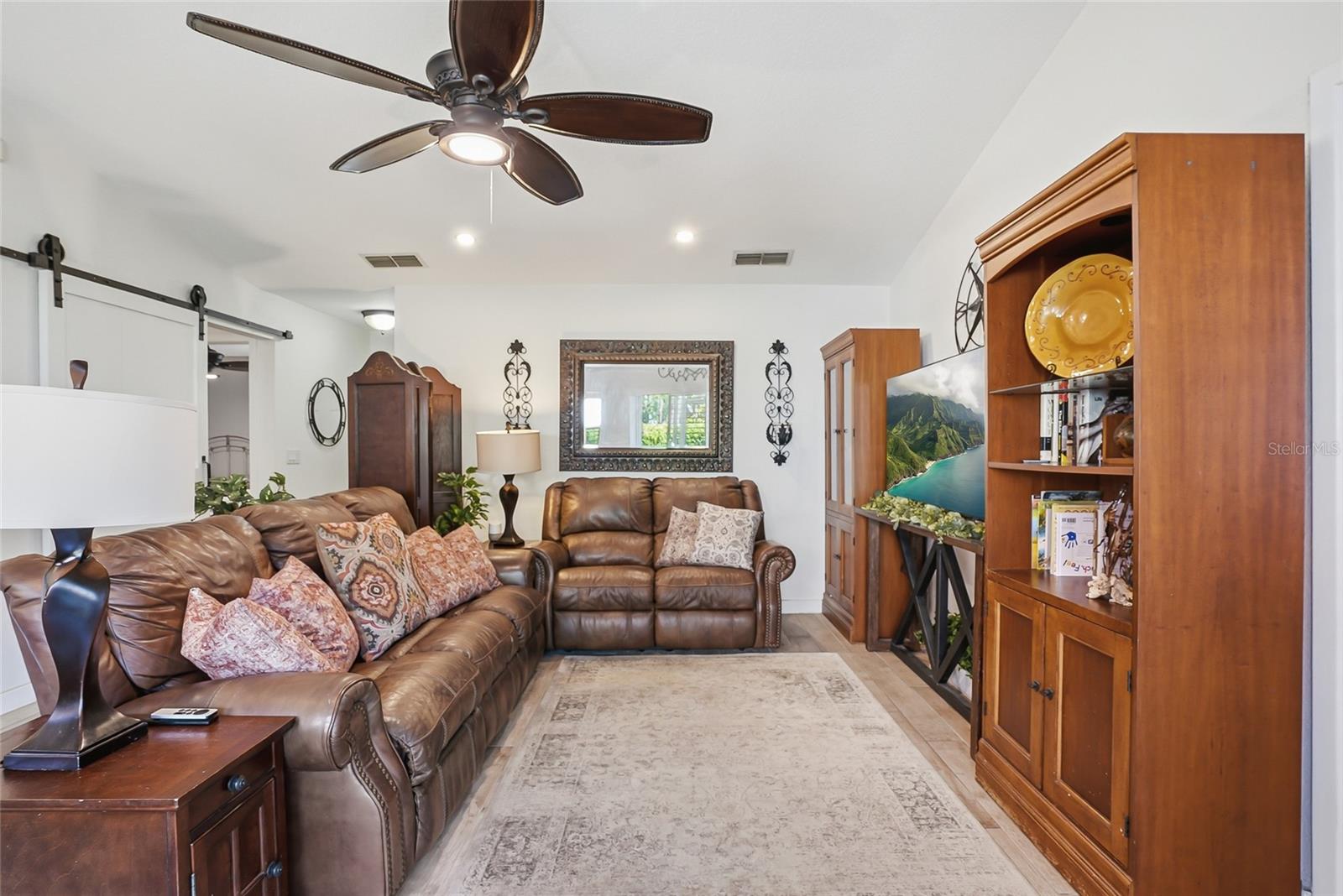 Large living room space.