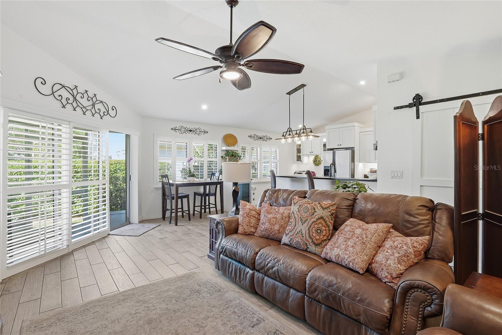 Beautiful ceramic wood plank tile.