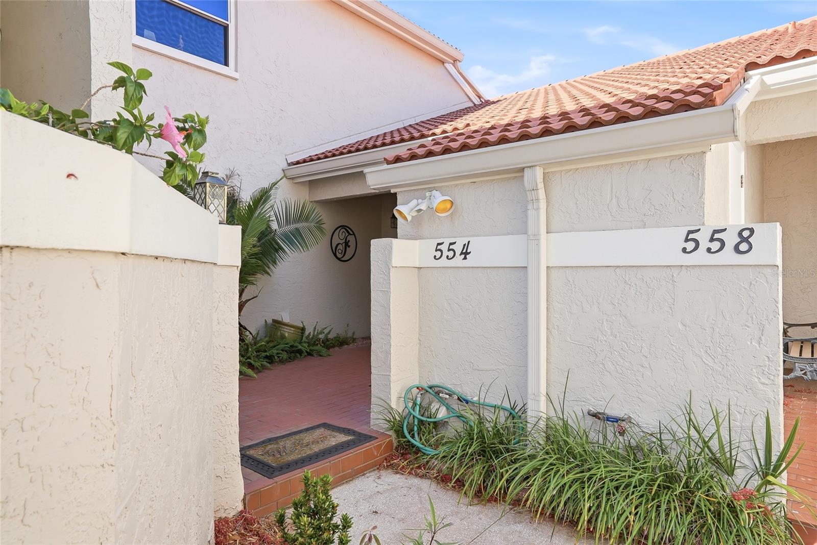 Quiet and serene entrance.