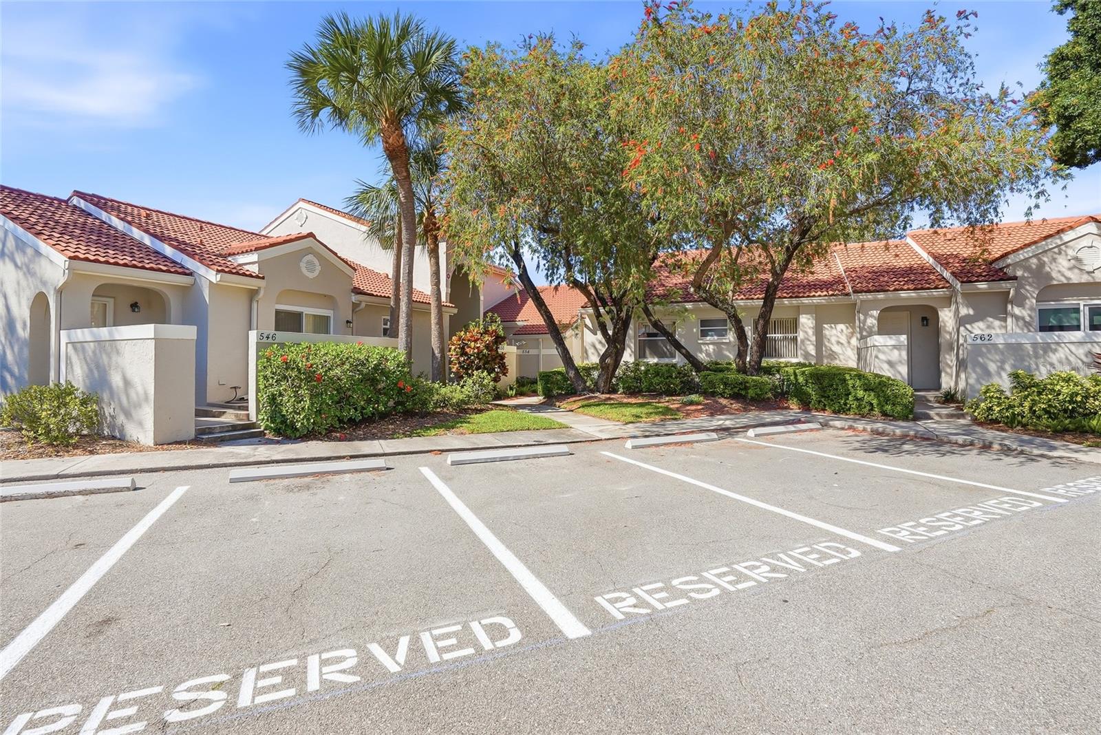 Reserved parking just outside your door.