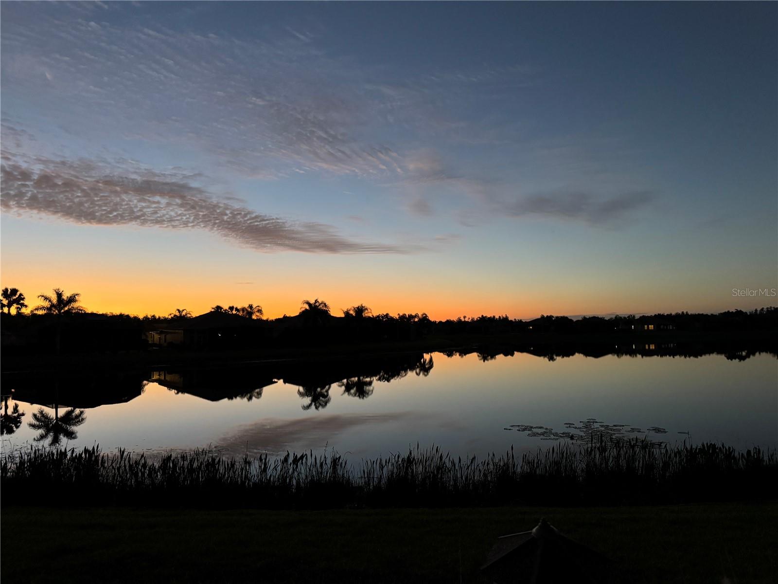 Sunrise Over the Lake
