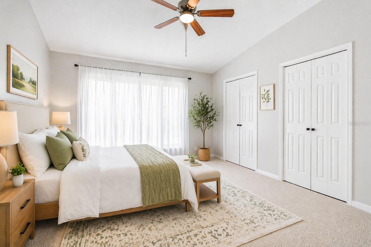 Master Bedroom with a Lake View
