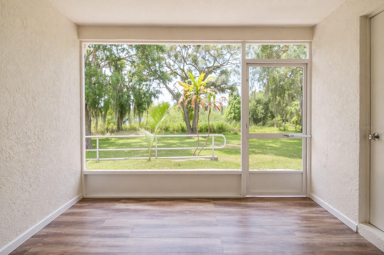 Covered Lanai with a Lake View