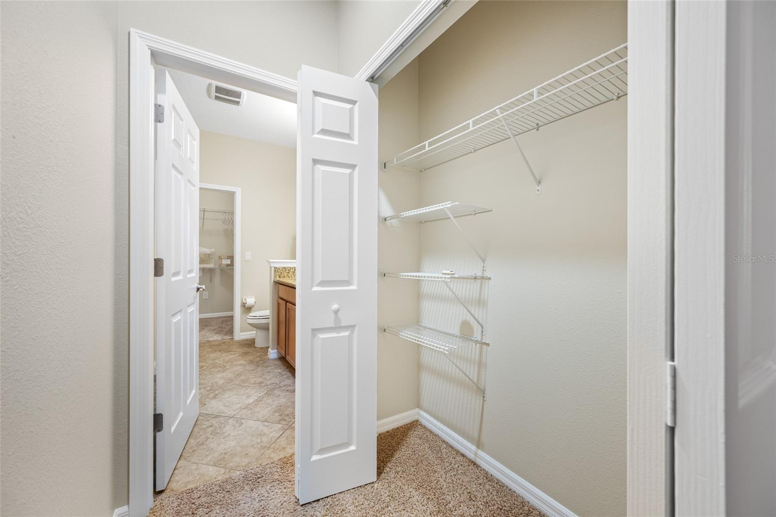 Large Built-in Closet in Addition to Walk-in!