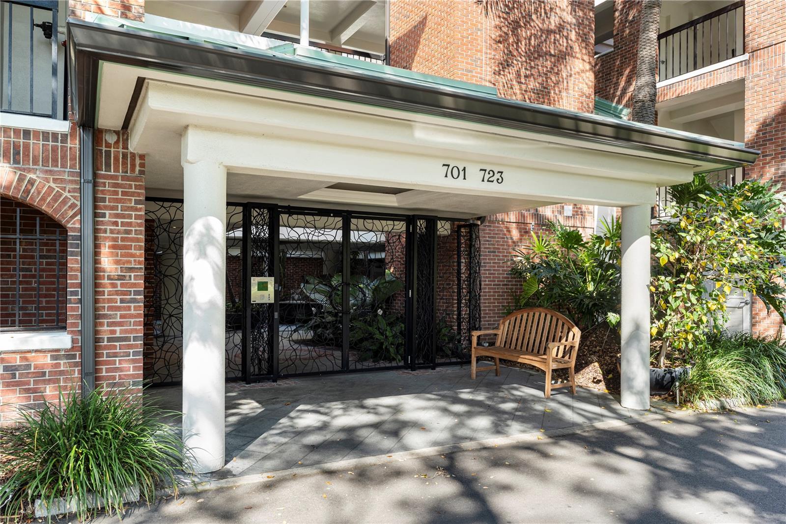 Gated entry for condo