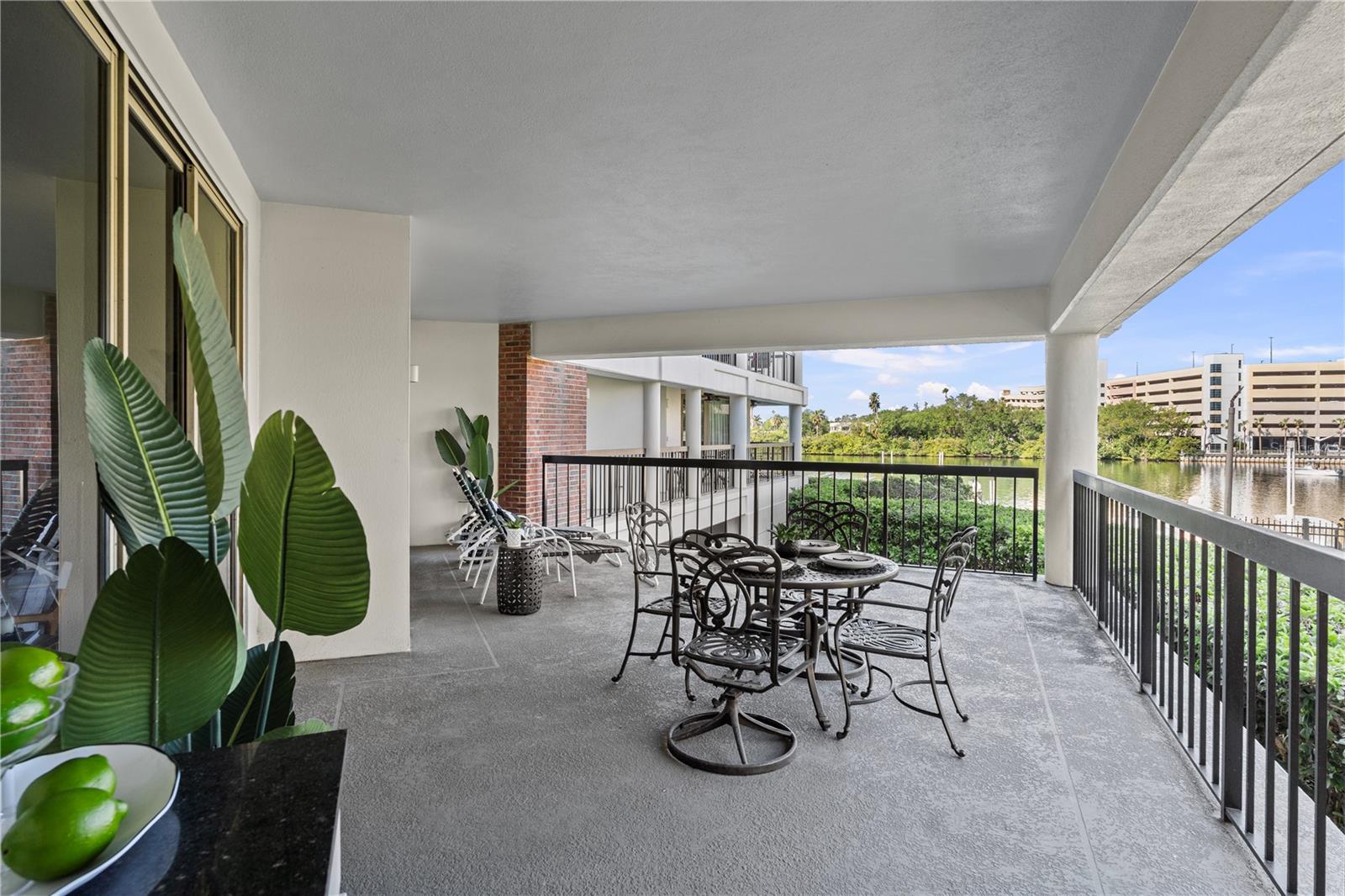 Extra spacious balcony