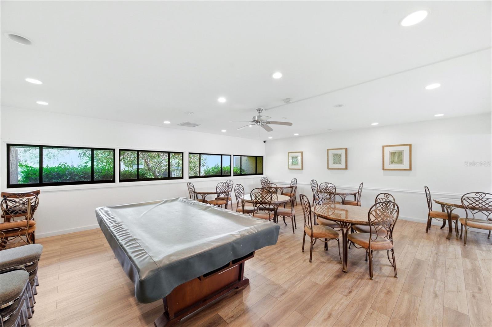 Pool Table and Dining Hall