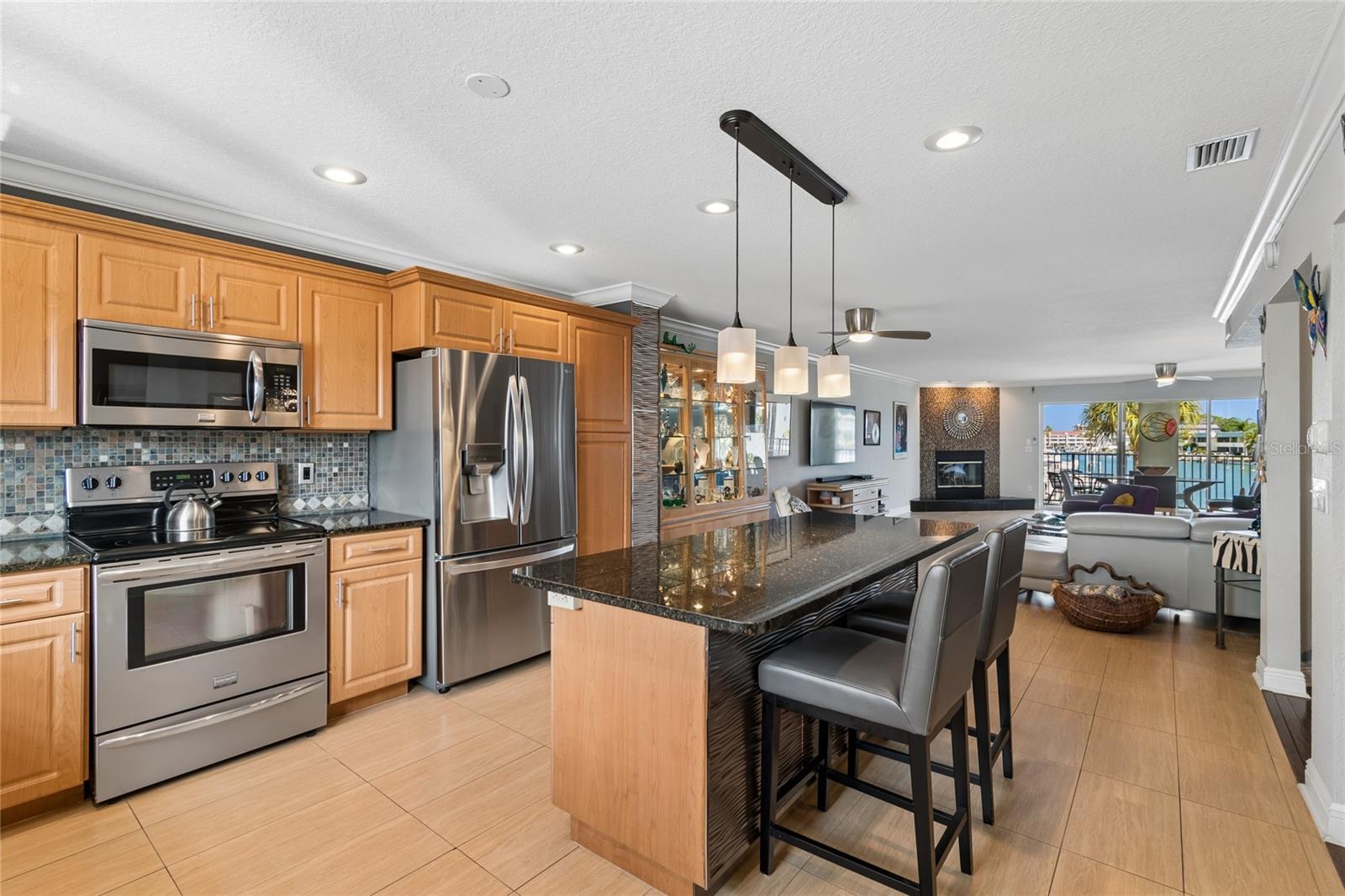 Pull out shelves everywhere