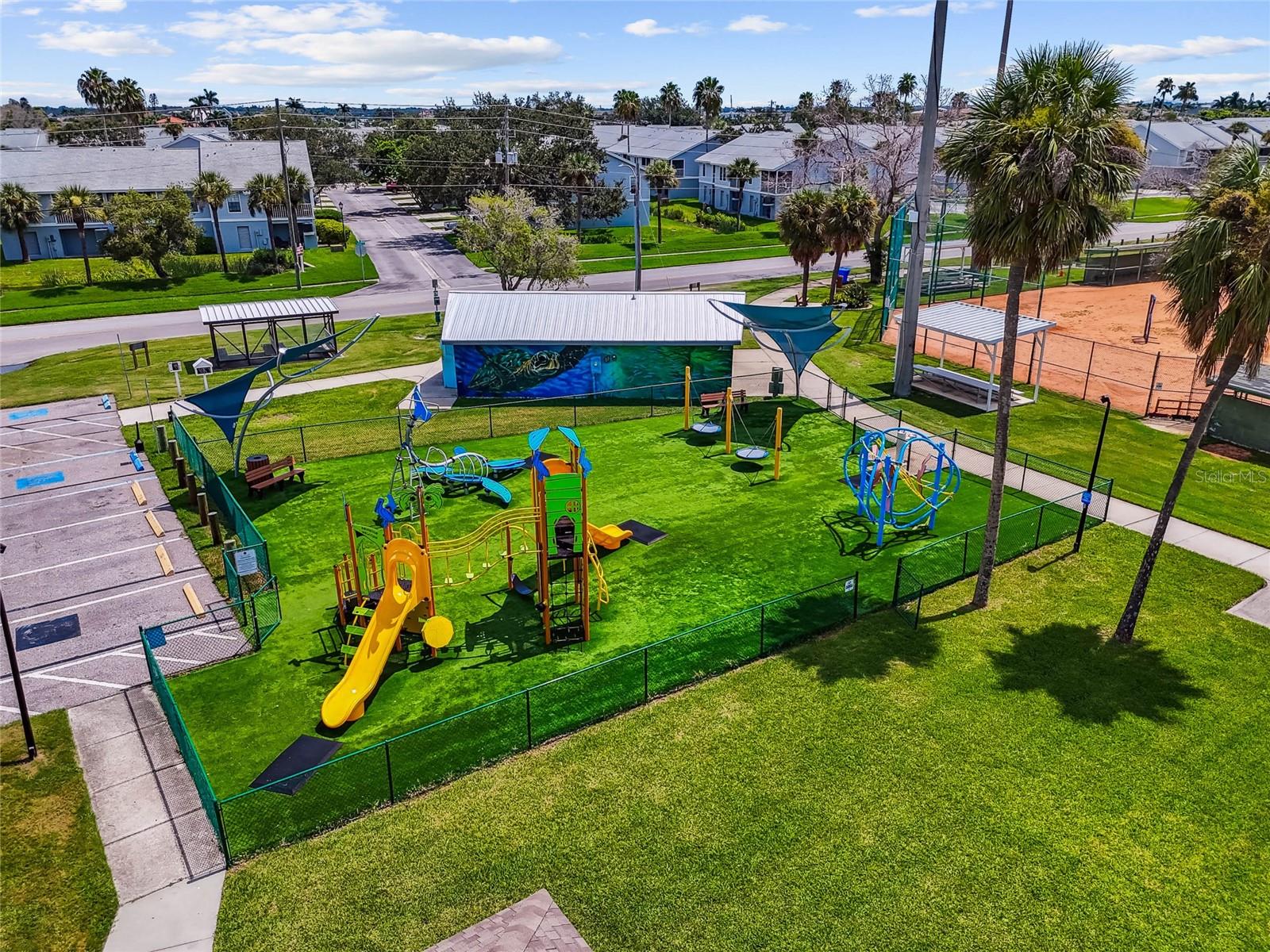 Near Rosselli Park with new Pickleball,l dog park, shuffleboard, playground, pavilion, walking trail
