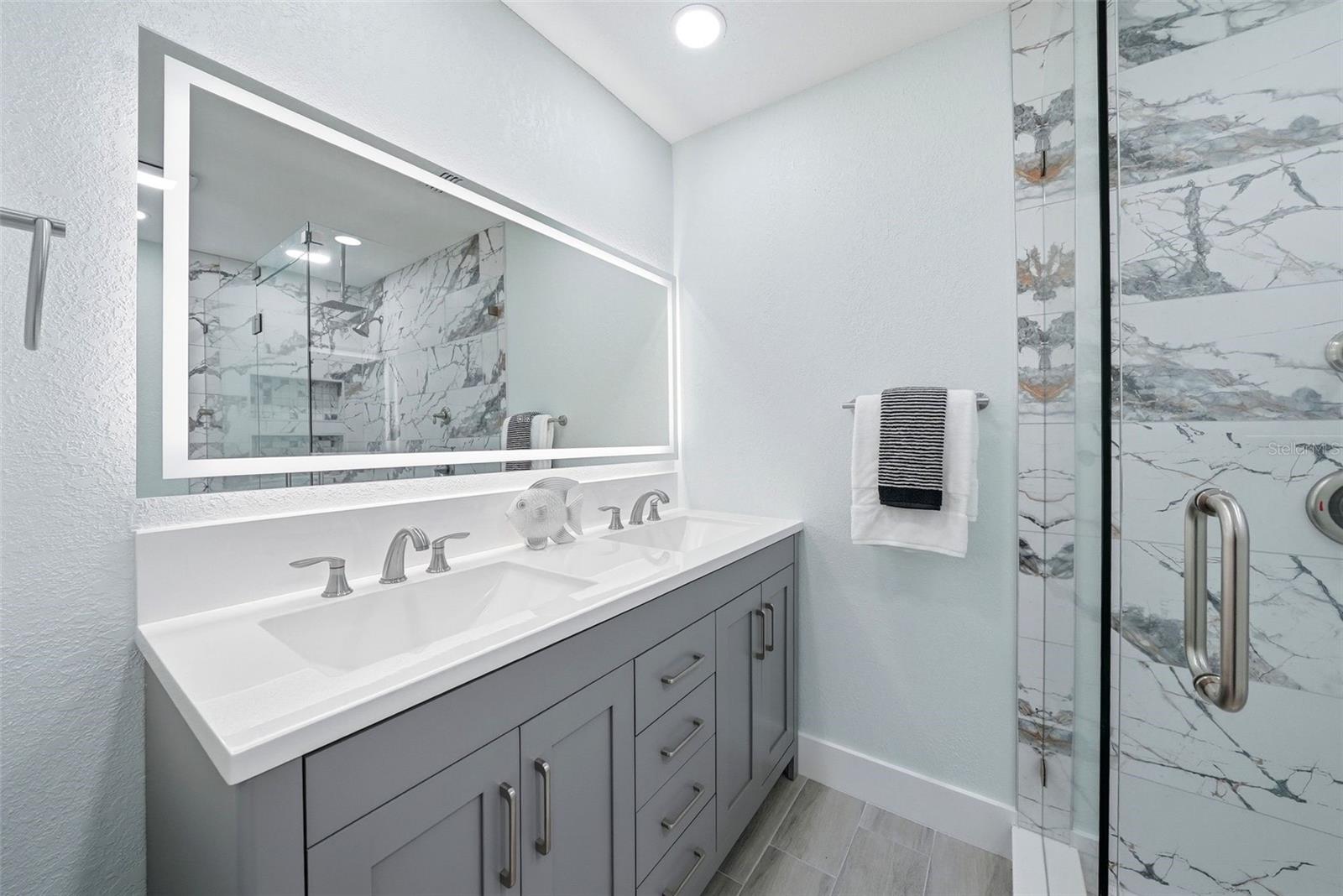 Primary Bathroom with large walk-in shower