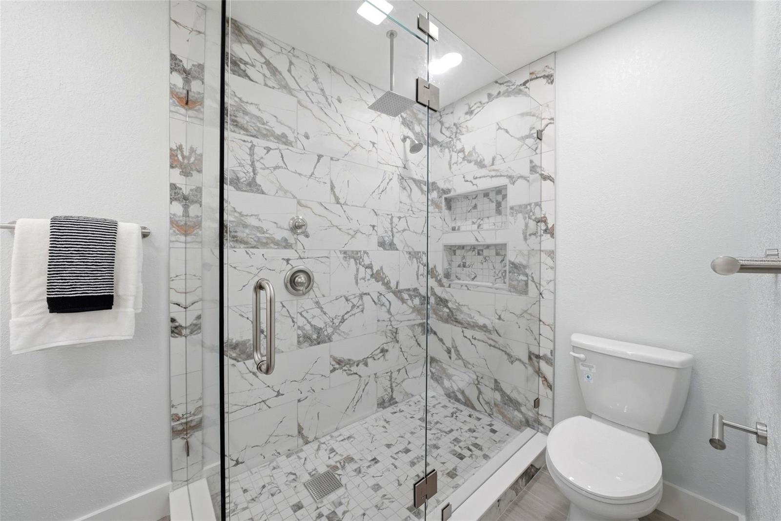 Walk-in Shower in primary bedroom