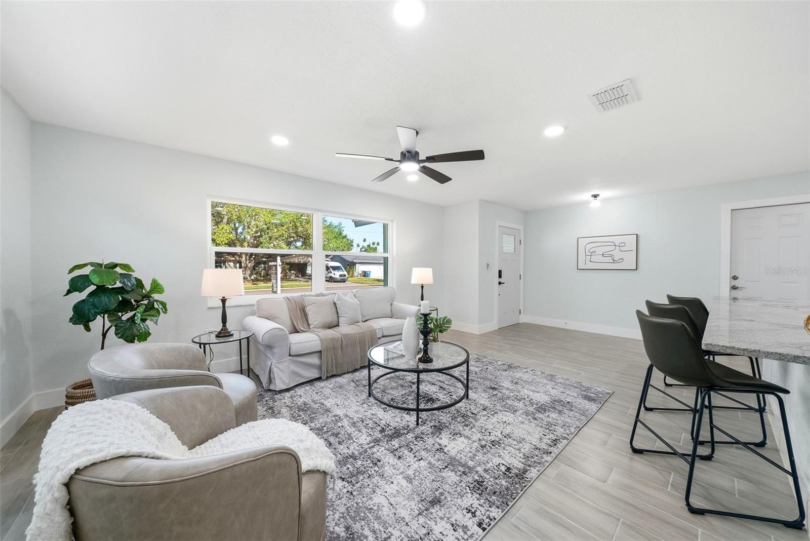 Ceramic tile through out the entire home