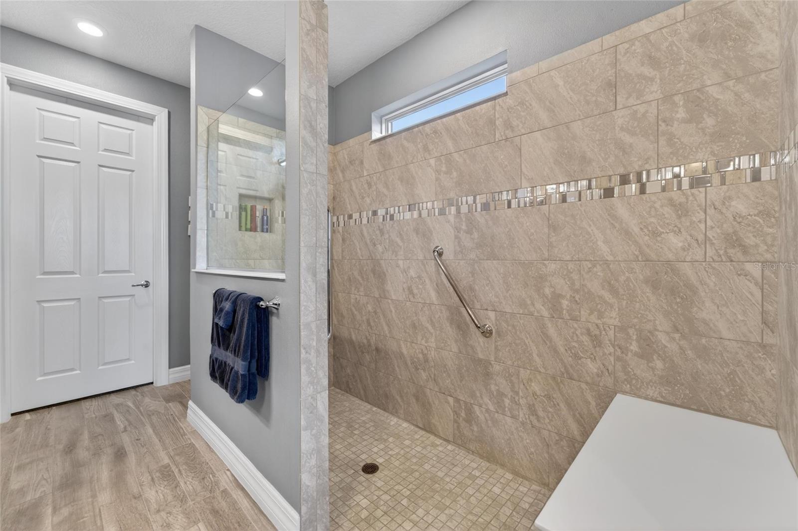 Primary bath walk in shower