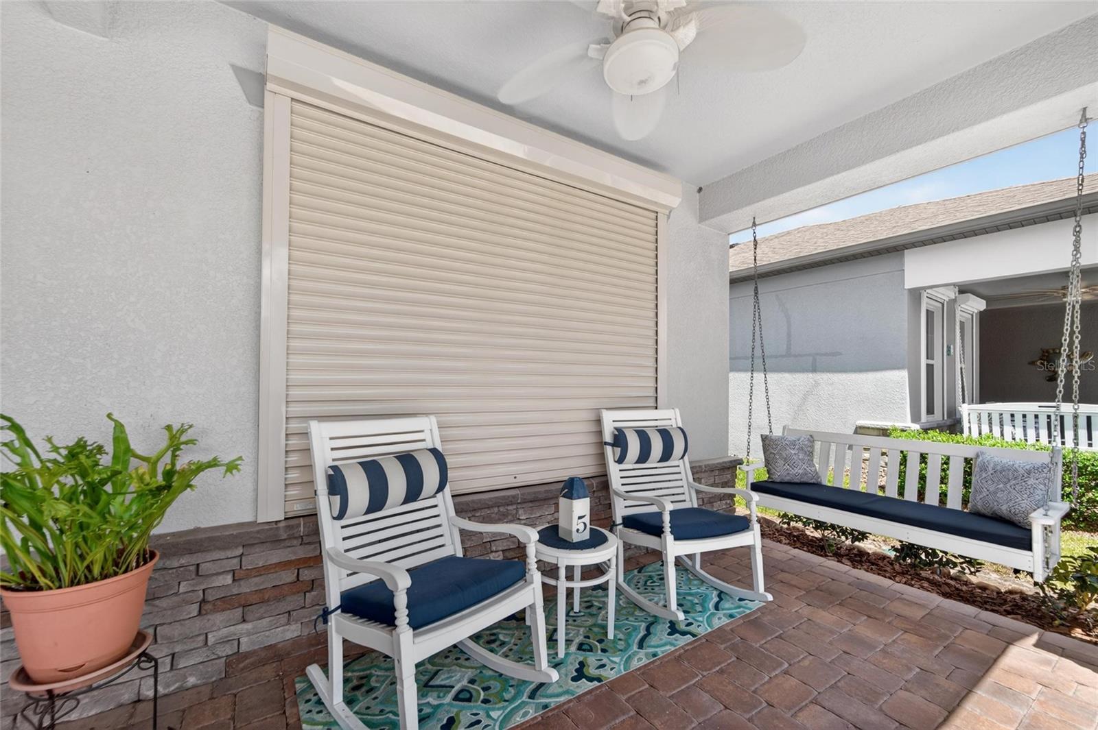 Comes with upgraded hurricane shutters