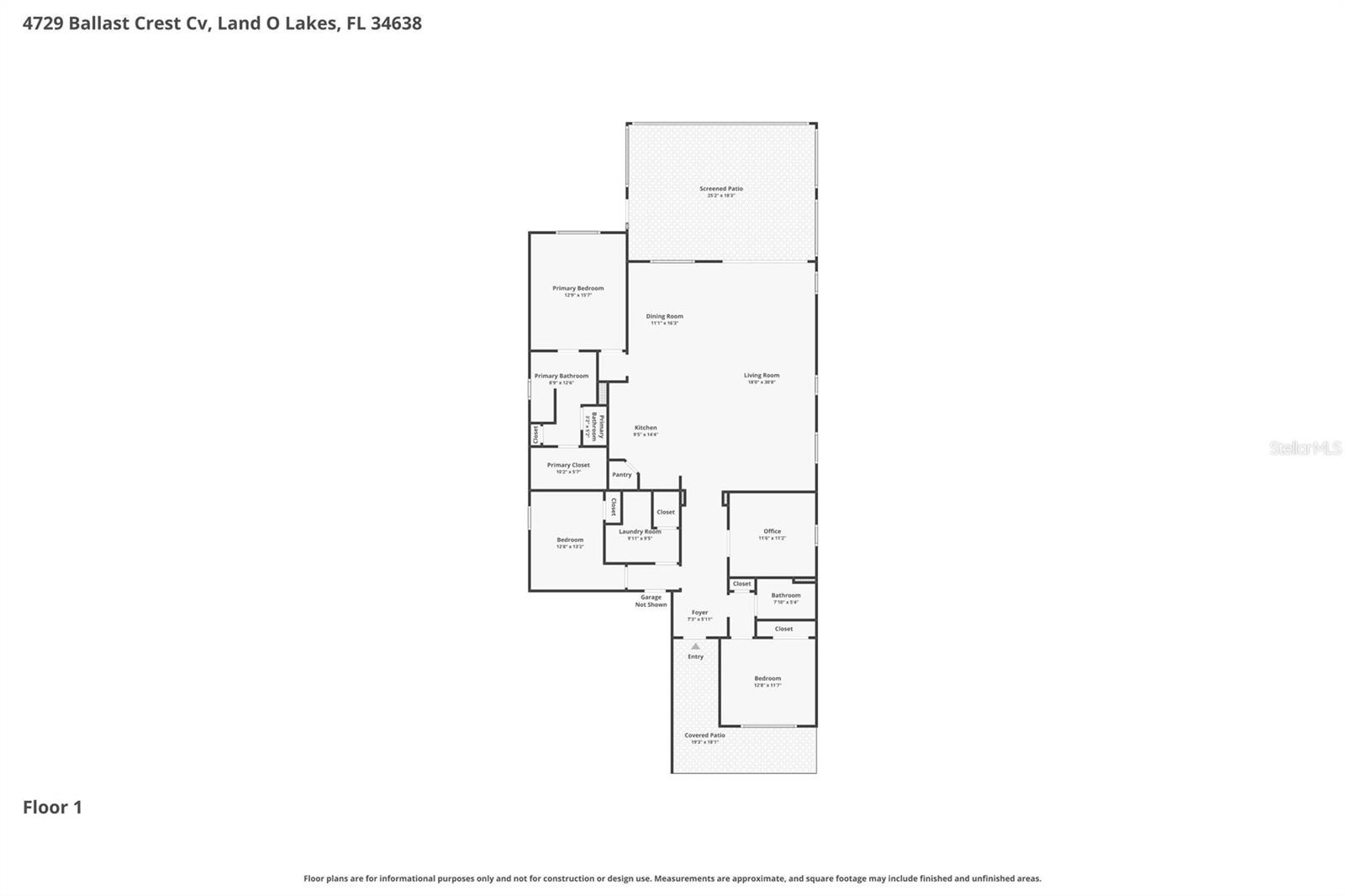 Floor plan of home