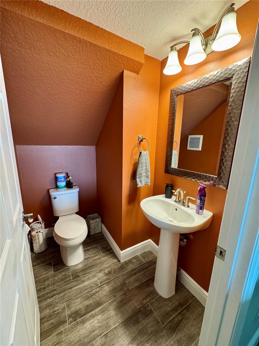 Half bathroom downstairs