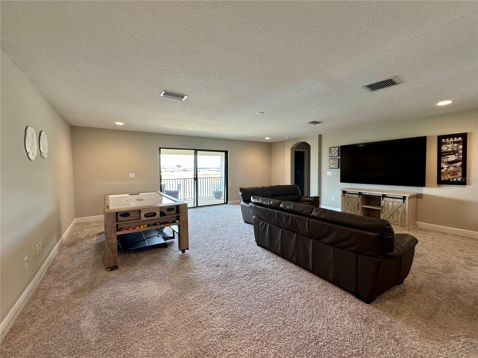 Sliders from Family room