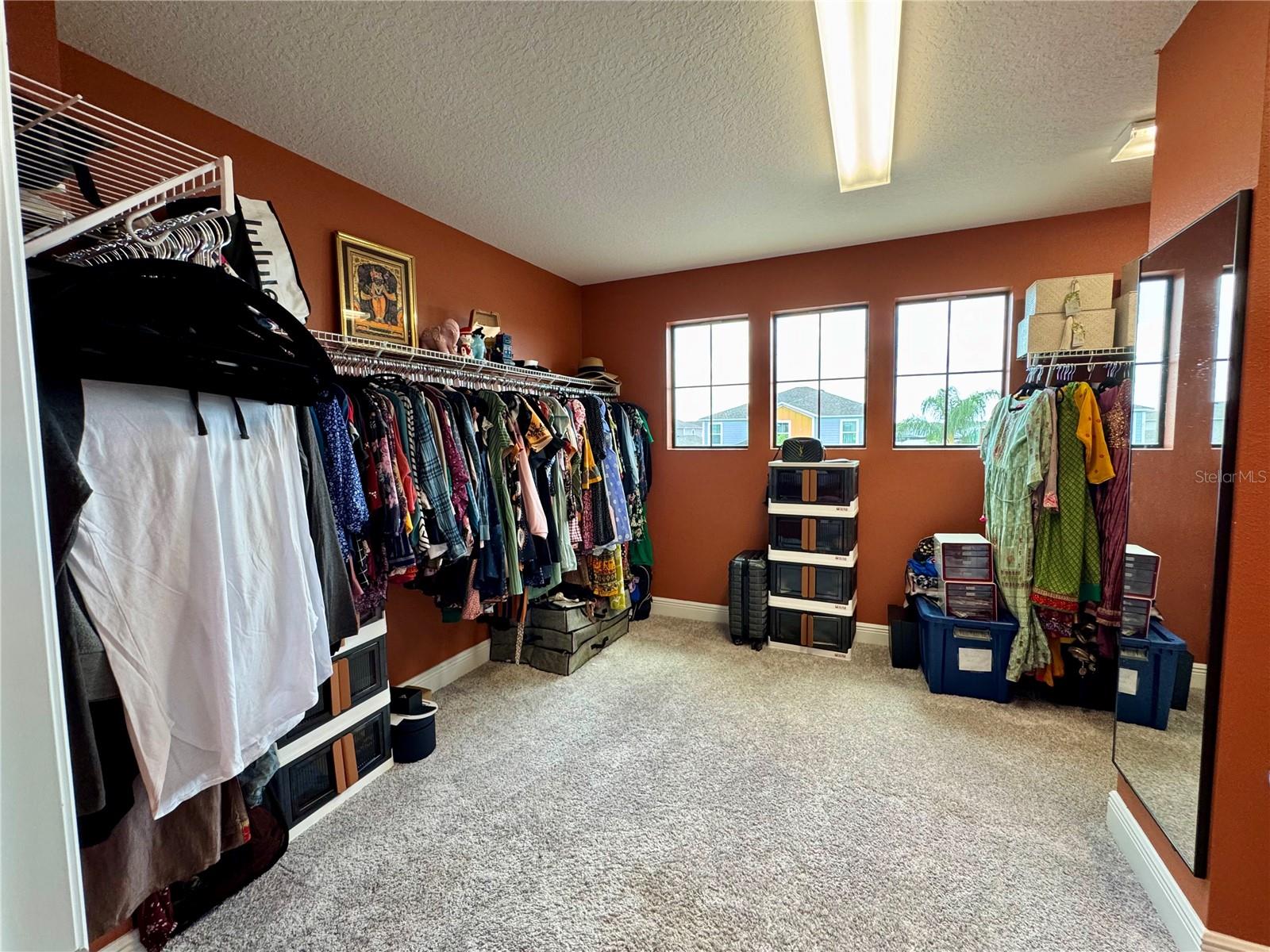 Huge walk in master closet