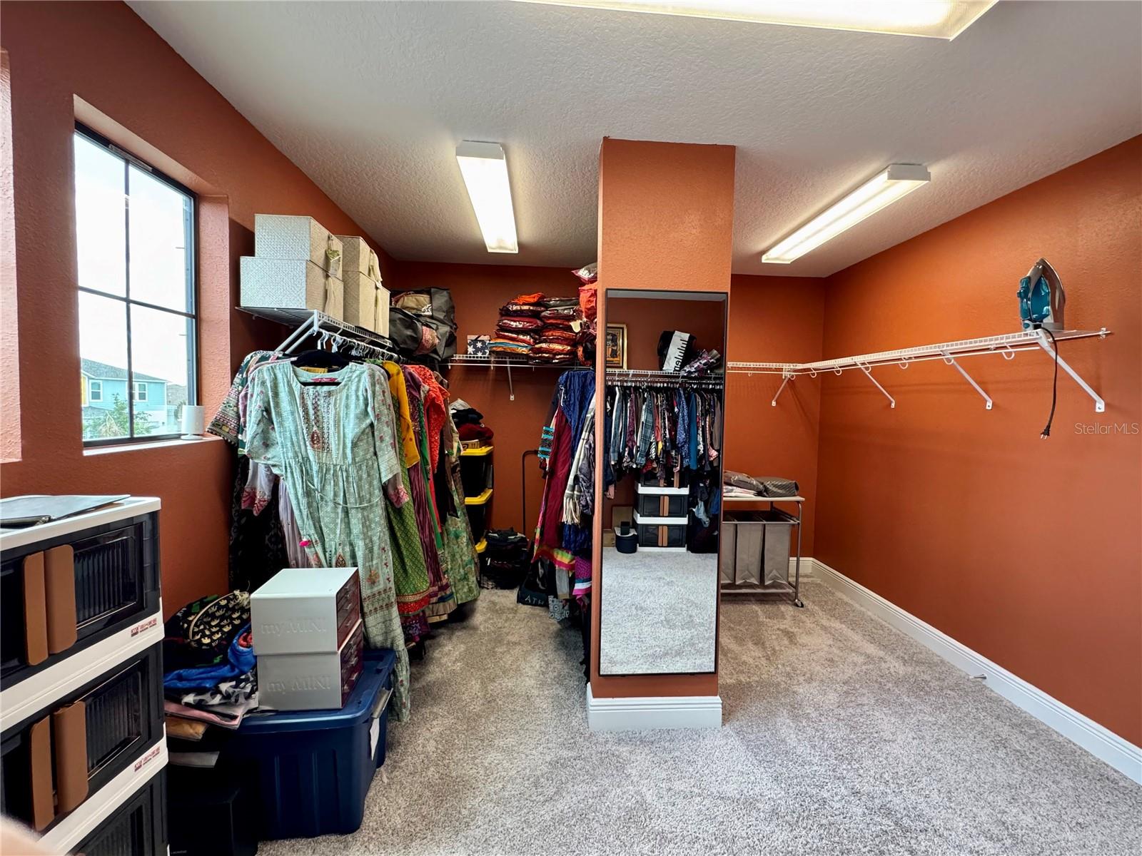 Master walk in closet